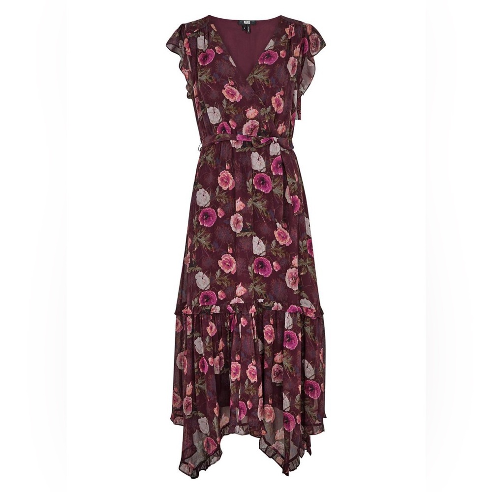 PAIGE Terrazza Floral Midi Dress, size 6, NWT 🌹 - Picture 4 of 8